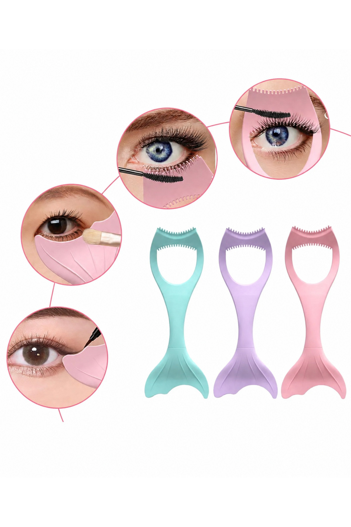 Pembe Silikon Makyaj Sürme Aparatı
