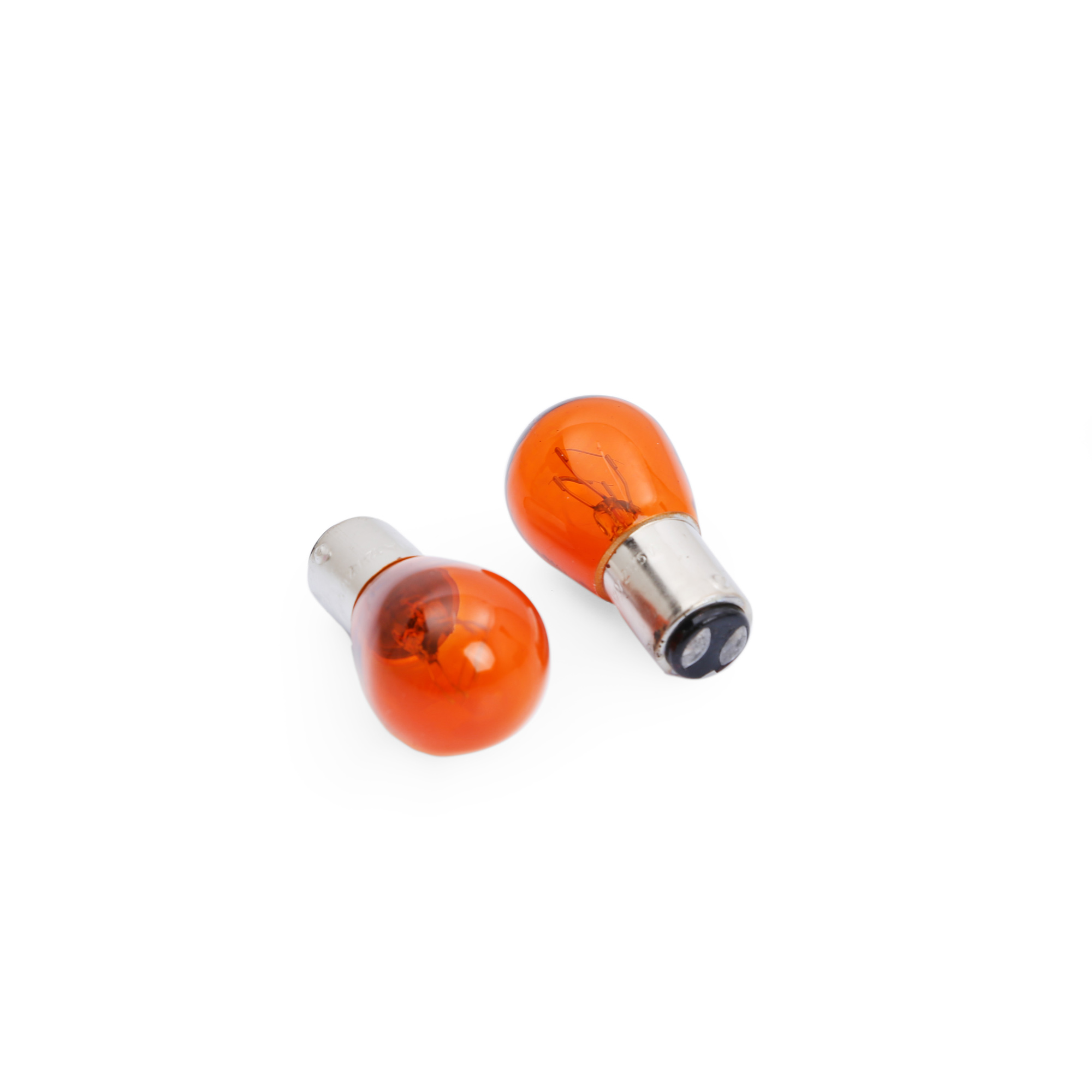 SuperLight BAZ15D/7225 21/5W 12V Halojen Fren Sinyal Ampulü Çift Duy 2 Adet Turuncu