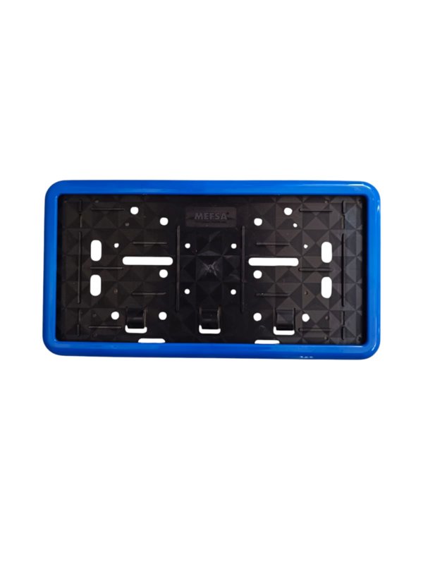 Çerçeveli Dikdörtgen Plakalık Plaka Altlığı Mavi 32X17cm 1 Adet