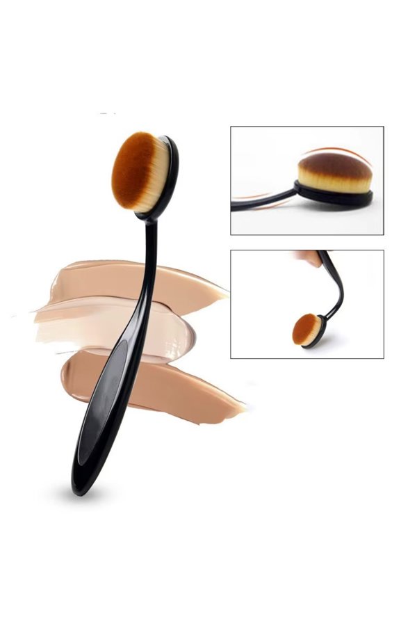 Oval Kafalı Fondöten Uygulama Fırçası