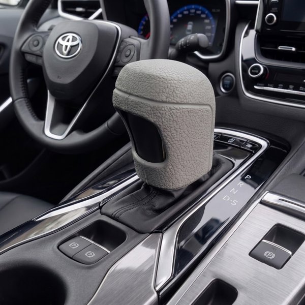 Toyota Uyumlu Silikonlu Otomatik Vites Topuzu Koruyucu Kılıfı Gri